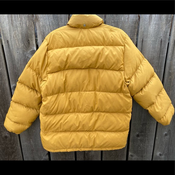 Men's VTG Frostline Kit Yellow Puffer Jacket M Full Zip Pockets Boulder Classic - Picture 2 of 15